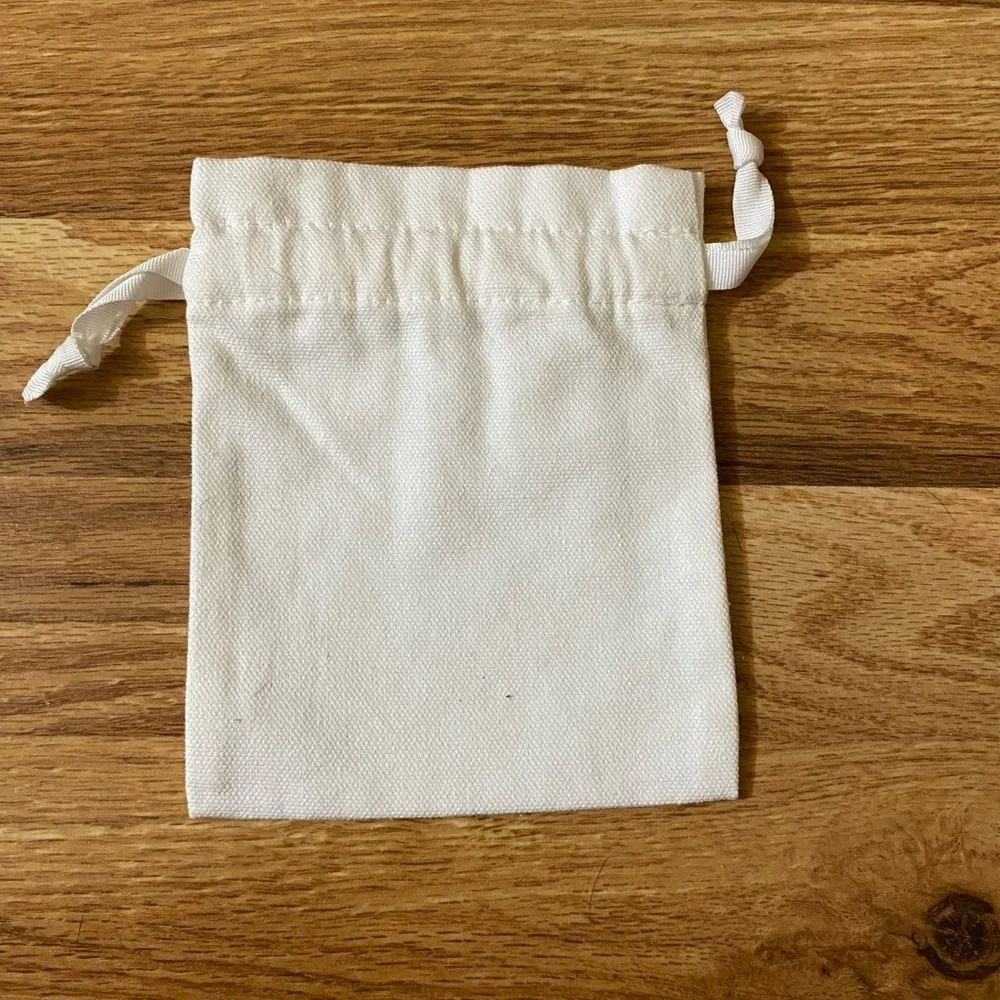 Dior Small White Drawstring Pouch with Miss Dior Body Milk /Addict Lip Glow New